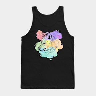 Watercolor Wolf Tank Top